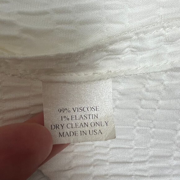 CAROLINE ROSE Jacket Topper Womens 3X White Black Textured Zip‎ Up Artsy Animal - Picture 12 of 13